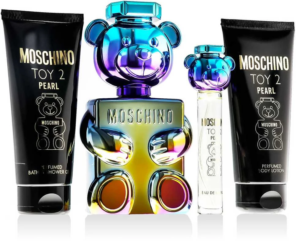 Unisex dovanų rinkinys Moschino Toy 2 Pearl, EDP 100 ml + kūno losjonas 100 ml + dušo želė 100 ml + EDP 10 ml