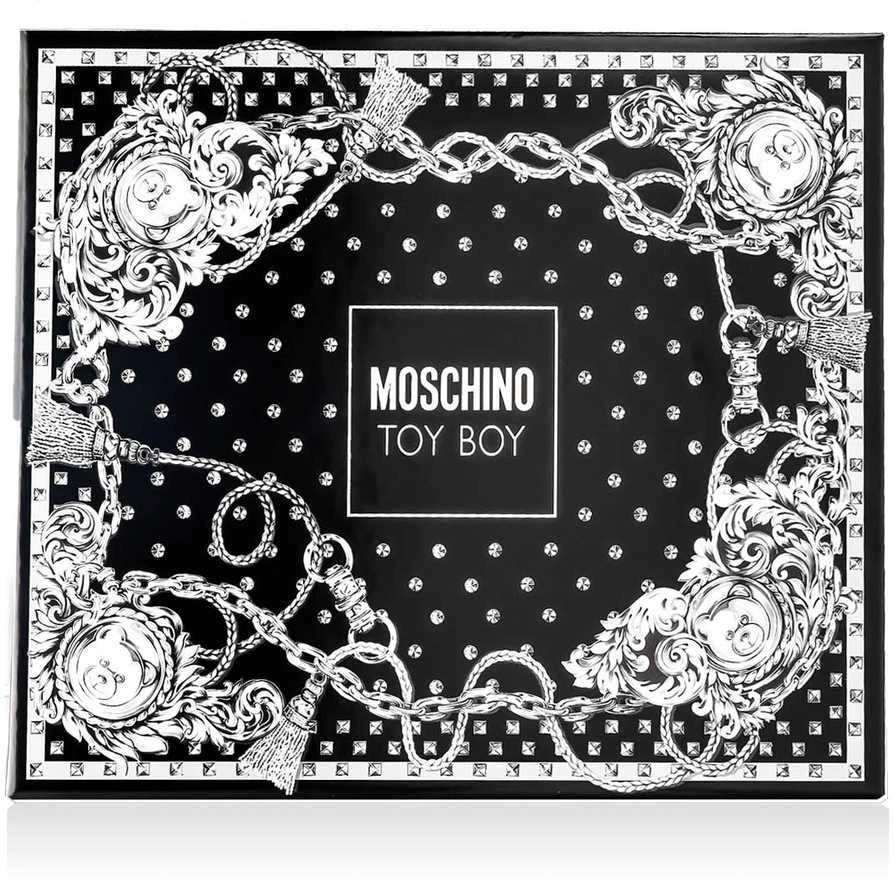 Kvepalų rinkinys vyrams Moschino Toy Boy (EDP, 50 ml + dušo želė, 50 ml + balzamas po skutimosi, 50 ml)