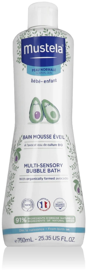 Mustela Multi-Sensory burbulinė vonia, 750 ml