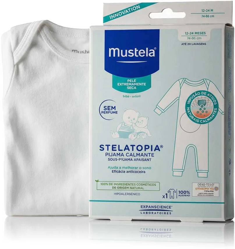 "Mustela" odą raminanti pižama "Stelatopia" 6-12 mėn