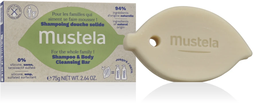 "Mustela" ekologiškas "Mustela" kietasis dušo šampūnas 75g