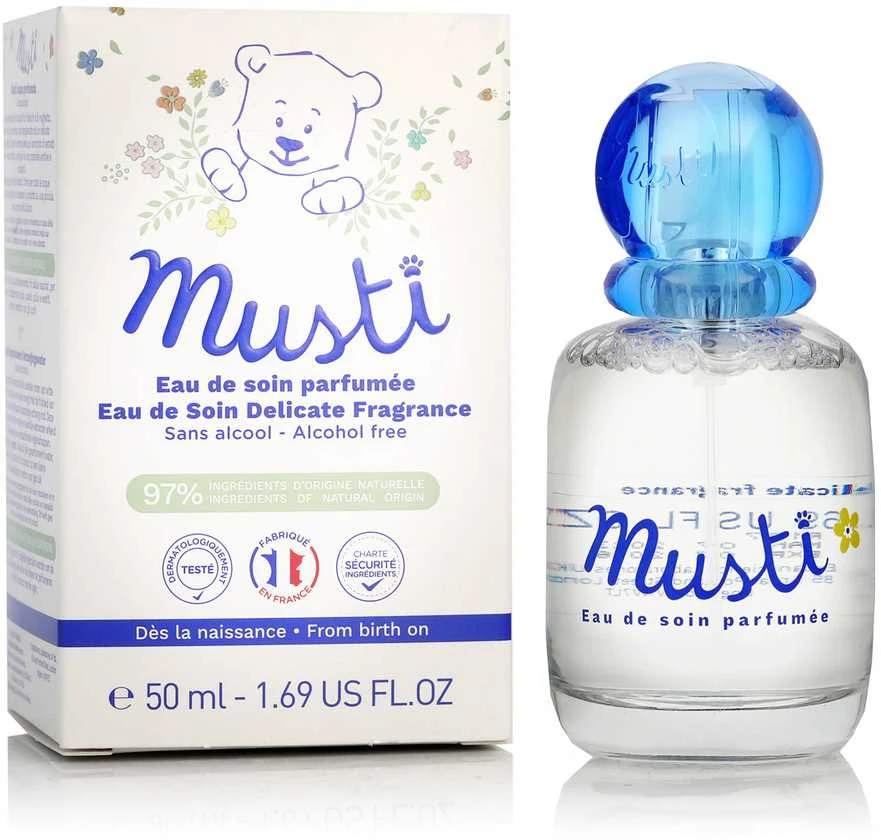 Vaikiškas kvapusis vanduo Mustela Musti Eau De Soin Delicate Fragrance 50ml