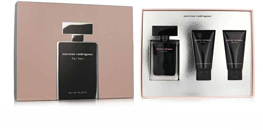Kvepalų rinkinys  Narciso Rodriguez For Her (50 ml EDT + Kūno losjonas 50ml + dušo želė 50ml)
