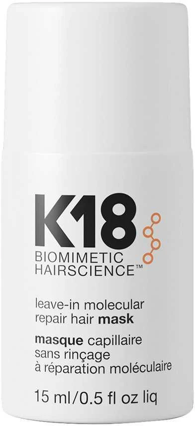 Nenuplaunama atkuriamoji plaukų kaukė K18 Leave-in Molecular Repair Hair Mask, 15 ml