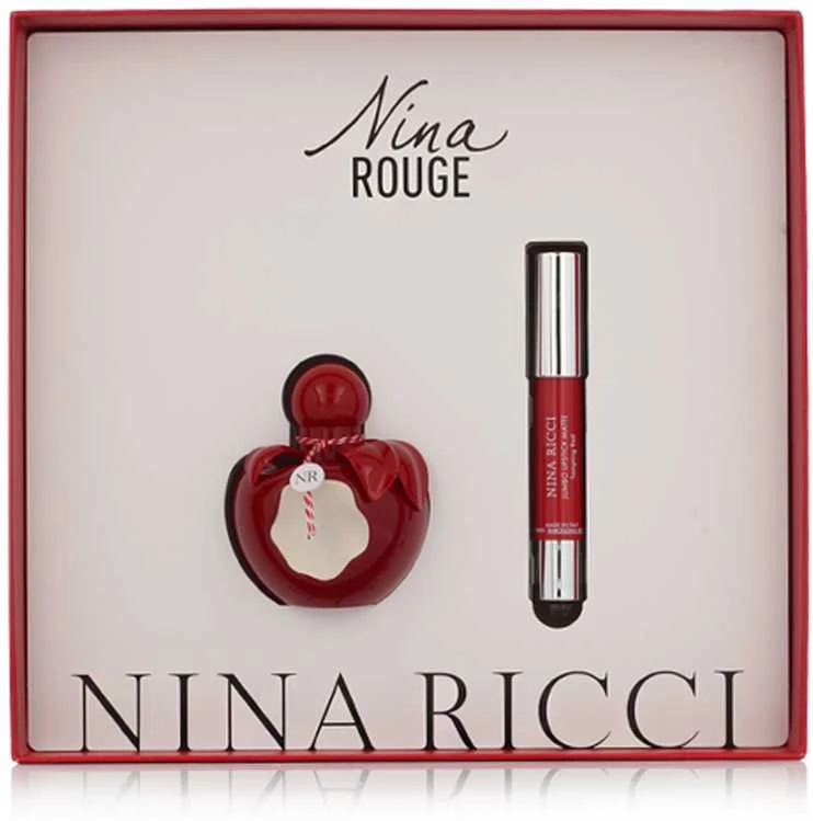 Nina Ricci Nina Rouge EDT tualetinis vanduo moterims, 50 ml + lipstick