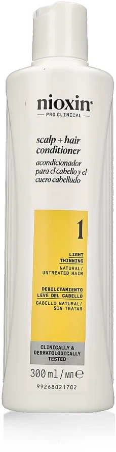 Nioxin Sistema 1 - Acondicionador - Cabello Natural Con Debilitamiento Leve, 300 ml