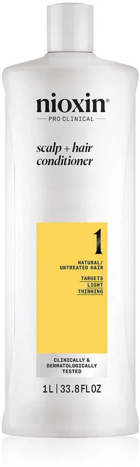 Nioxin Sistema 1 - Acondicionador - Cabello Natural Con Debilitamiento Leve, 1000 ml