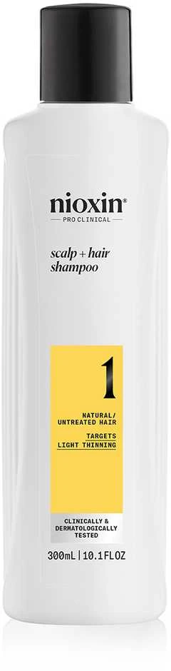 Nioxin Sistema 1 - Champú - Cabello Natural Con Debilitamiento Leve, 300 ml