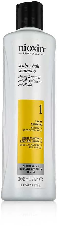 Nioxin Sistema 1 - Champú - Cabello Natural Con Debilitamiento Leve, 300 ml