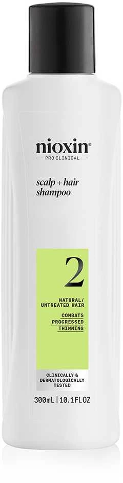 Nioxin Sistema 2 - Champú - Cabello Natural Con Debilitamiento Avanzado, 300 ml
