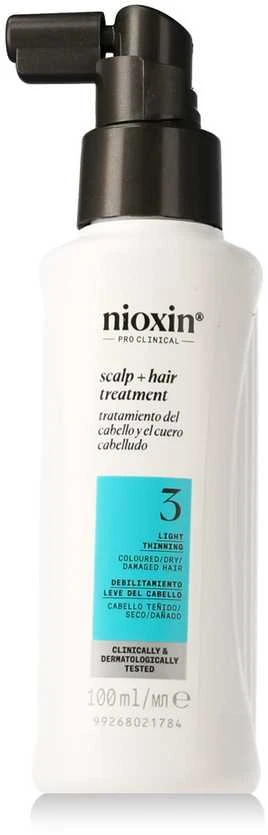 Nioxin Sistema 3 - Sérum Densificador - Cabello Teñido y Dañado Con Debilitamiento Leve, 100 ml