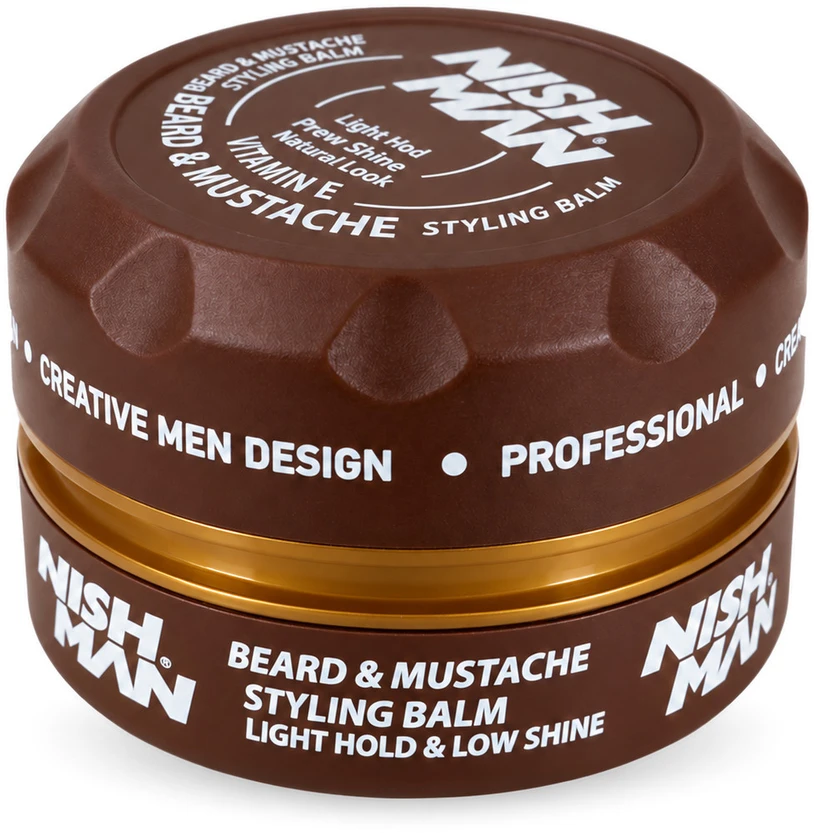 NISHMAN Beard & Mustache Styling Balm barzdos ir ūsų formavimo balzamas, 100 ml