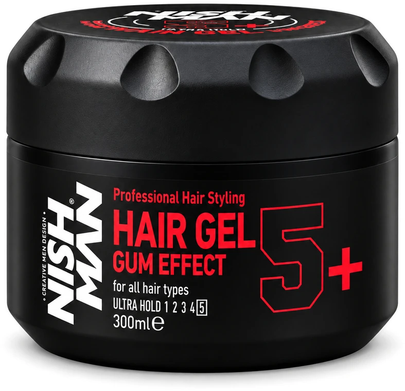 Nishman Ultra Hold Hair Gel Gum Effect plaukų formavimo gelis, 300 ml