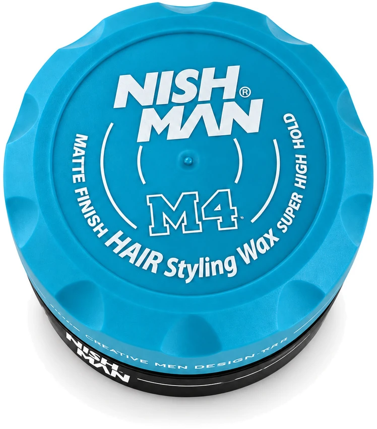 NISHMAN Matte Finish Super High Hold vaškas M4 plaukams, 132 g