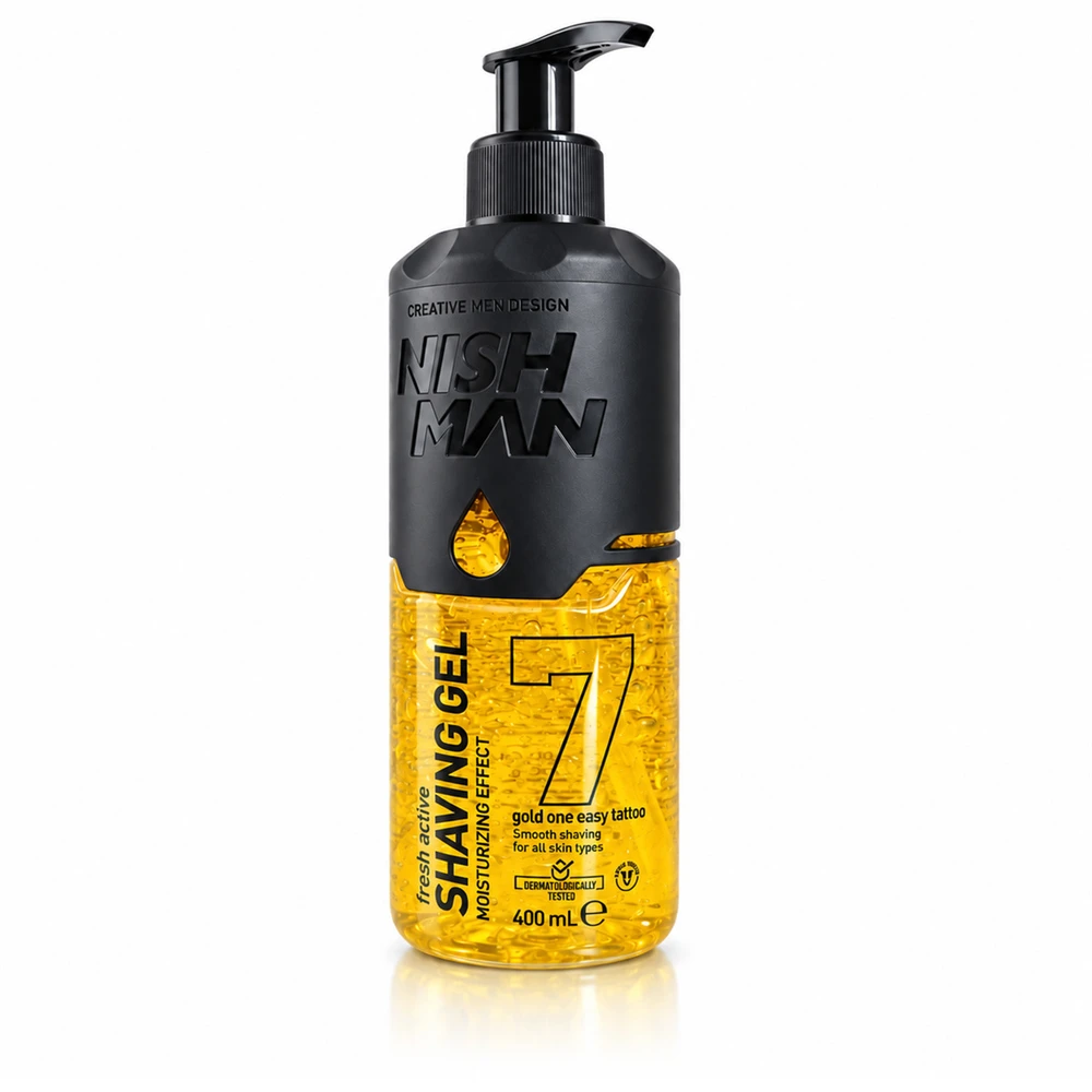 NISHMAN Shaving Gel Gold One skutimosi gelis, 400 ml