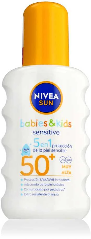 Nivea Sun Babies y Kids Loción Solar 5 En 1 Spf50, 200 ml