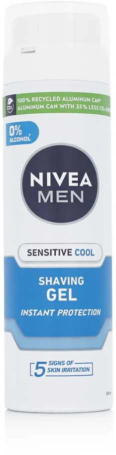 COOL Nivea Vyrams skirtas vėsinamasis skutimosi gelis jautriai odai, 200 ml