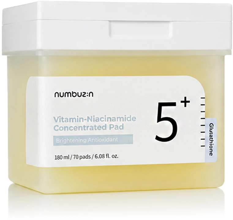 „Numbuzin No. 5“ vitamino ir niacinamido koncentruoti antioksidacinės valomosios pagalvėlės