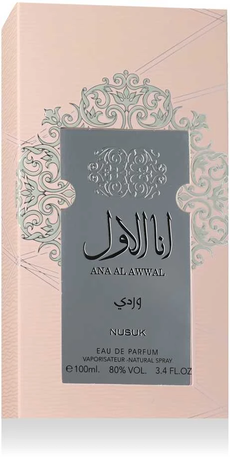 Nusuk Ana Al Awwal Wardi EDP parfumuotas vanduo moterims, 100 ml