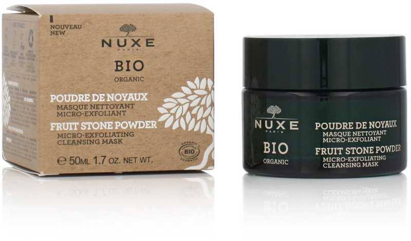 Nuxe NUXE BIO* Mikrošveičiamoji valomoji kaukė - milteliai su vaisių kauliukais 50ml