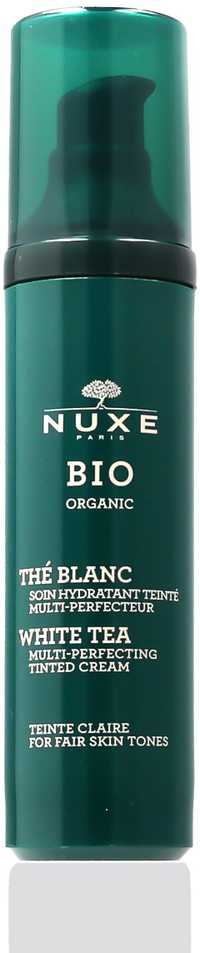 NUXE Bio Organic Baltas Tea Tinted Kreminis Day Kreminis