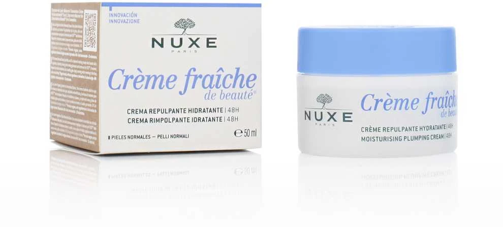 NUXE 48 val. drėkinantis kremas normaliai odai „Crème Fraîche® de Beauté 48H Moisturizing Plumping cream for normal skin“, 50 ml