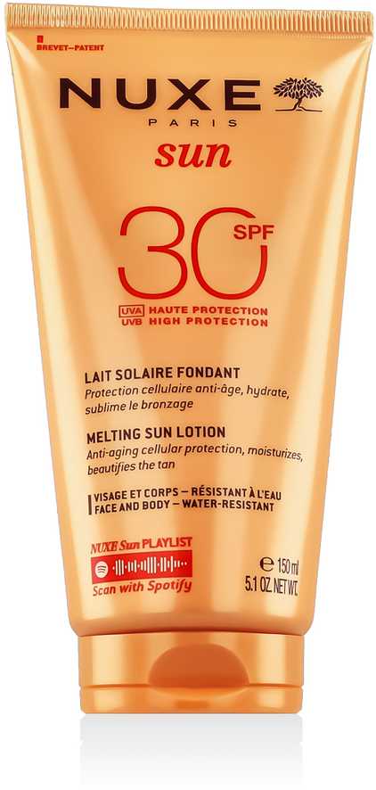 "Nuxe Sun" veido ir kūno losjonas su apsauga nuo saulės Spf30 150ml