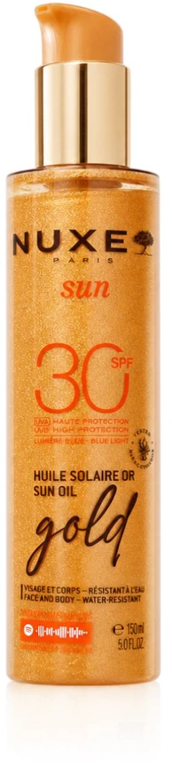 „Nuxe Sun“ itin stiprios apsaugos auksinis aliejus nuo saulės SPF30, 150 ml