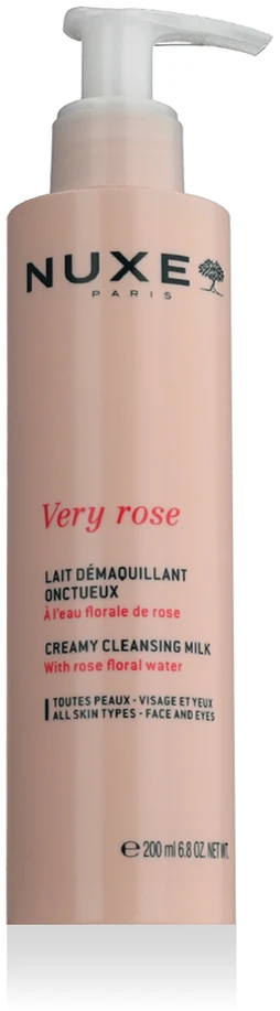 „Nuxe Very Rose“ kreminis makiažo valiklis pienelis, 200 ml