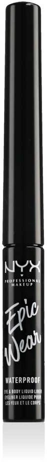 "Nyx Epic Wear" vandeniui atsparus skystas lineris Baltas