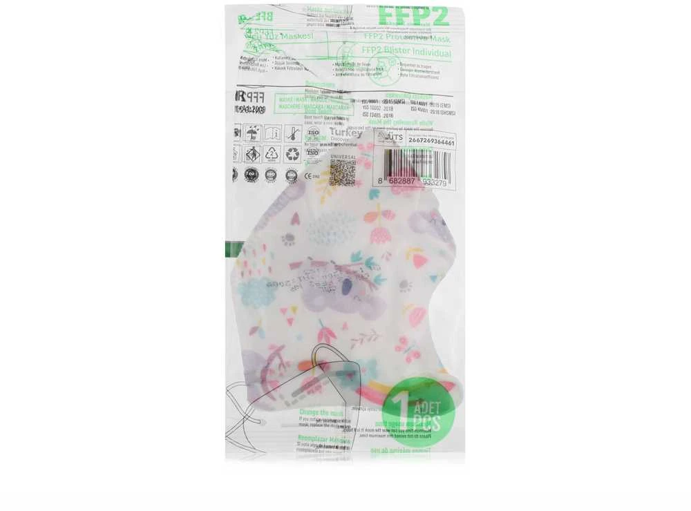 Vaikiškas FFP2 respiratorius su piešiniais