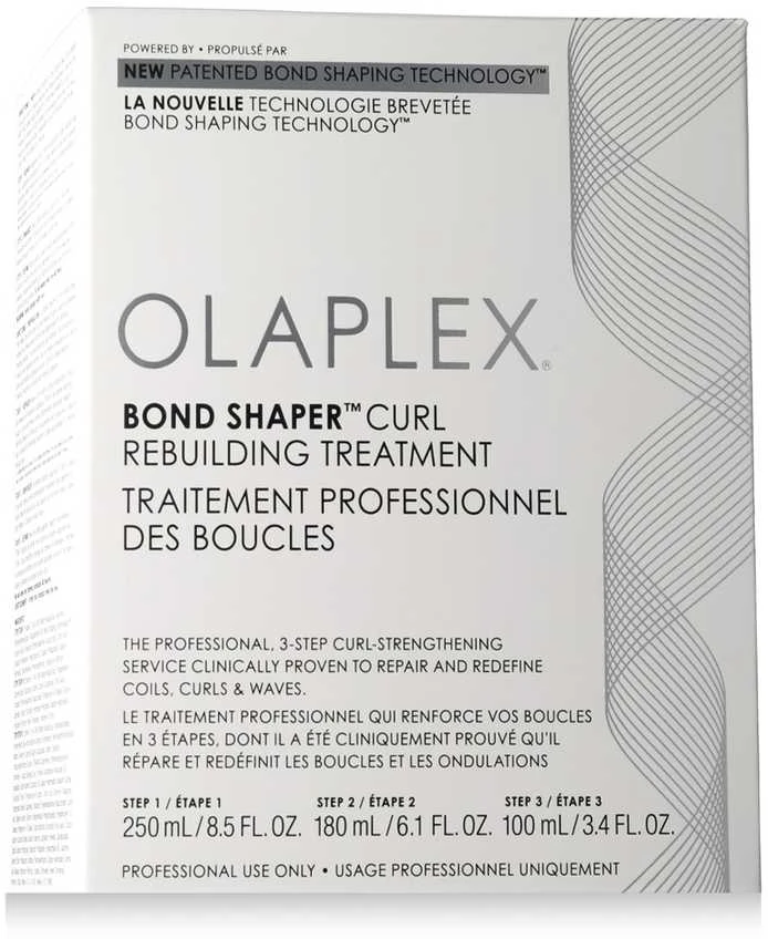 Olaplex priežiūros rinkinys garbanotiems ir banguotiems plaukams Bond Shaper Curl Rebuilding Treatment
