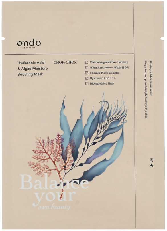 Ondo Beauty 36.5 CHOK-CHOK Hyaluronic Acid & Algae Moisture Boosting Mask 25 g