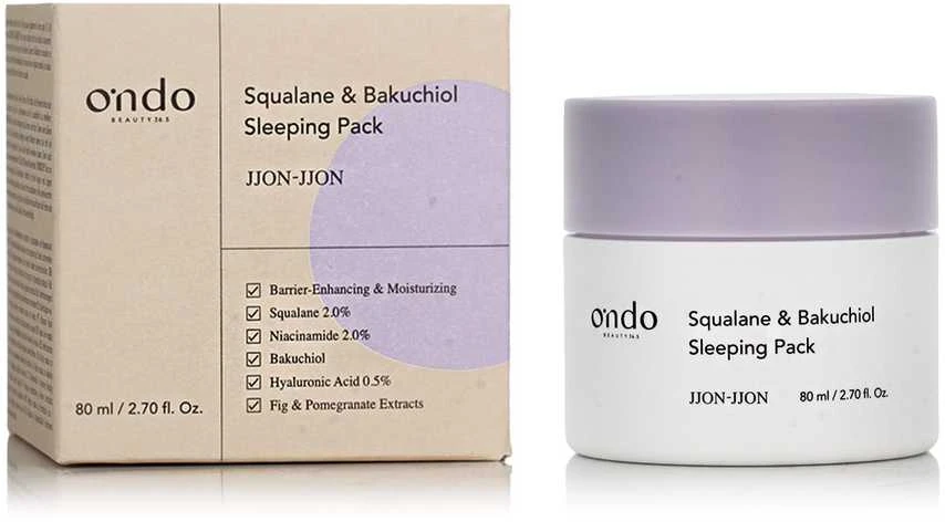Ondo Beauty 36.5 skvalano ir bakučiolio miego paketas 80 ml