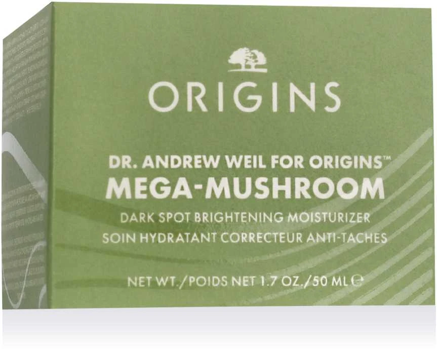 Origins Dr. Weil Mega-Mushroom Dark Spot Bright. Moisturizer šviesinanti drėkinanti priemonė veidui nuo pigmentinių dėmių, 50 ml