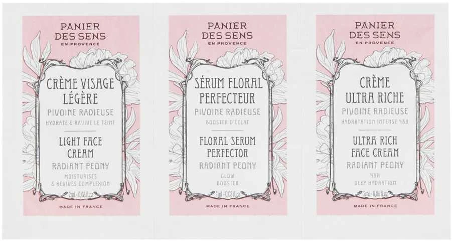 Panier des Sens Radiant Peony Skin Sample Trio