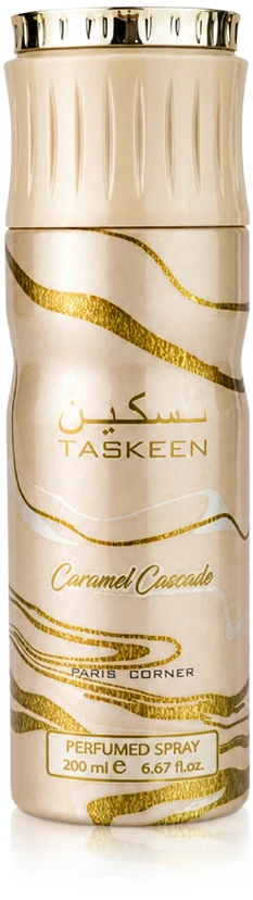 Paris Corner Taskeen Caramel Cascade Dezodorantas Purškiklis Unisex, 200 ml