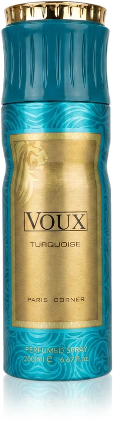 Paris Corner Voux Turquoise Dezodorantas Purškiklis Unisex, 200 ml