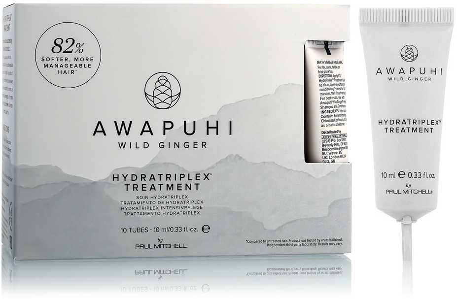 Plaukų ampulės Paul Mitchell Awapuhi Wild Ginger Hydratriplex Treatment 10x10ml