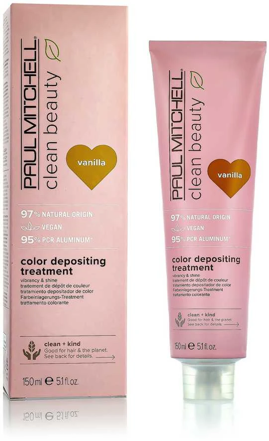 Dažanti plaukų kaukė Paul Mitchell Clean Beauty Color Depositing Treatment 150ml - Vanilla