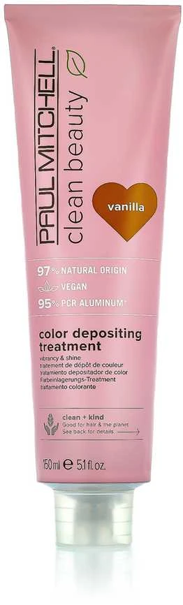 Dažanti plaukų kaukė Paul Mitchell Clean Beauty Color Depositing Treatment 150ml - Vanilla