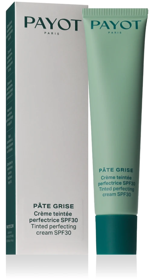 Payot Pâte Grise Tinted Perfecting Kreminis SPF 30 atspalvį suteikiantis veido kremas nuo saulės, 40 ml