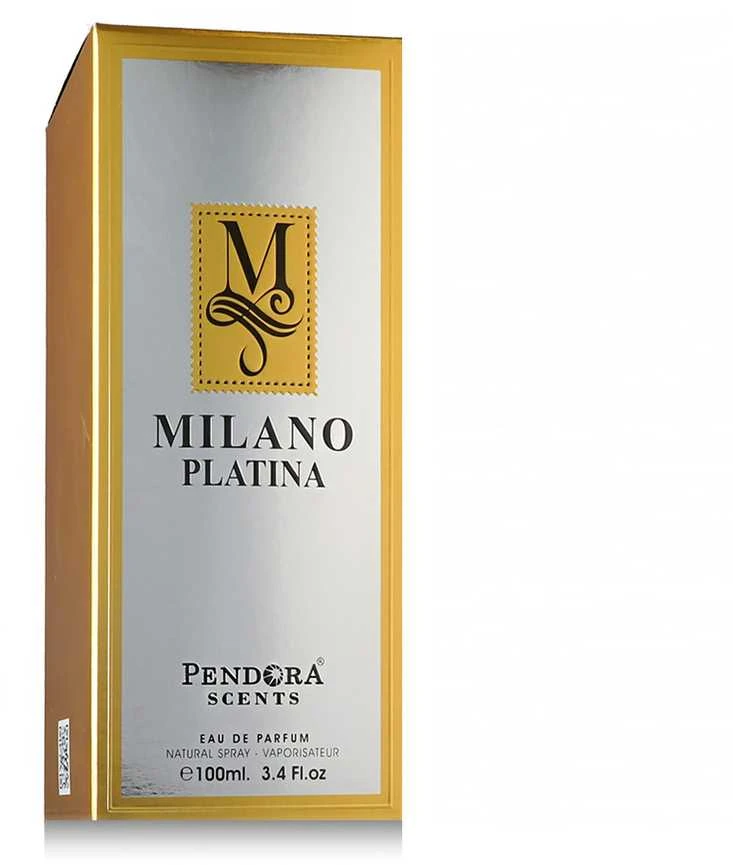 Pendora Scents Milano Platina EDP parfumuotas vanduo vyrams, 100 ml