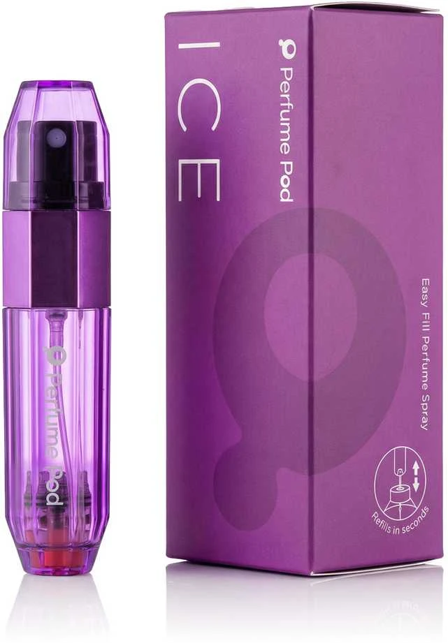 Travalo Perfume Pod Ice refillable perfume sprayer 5 ml Violetinė