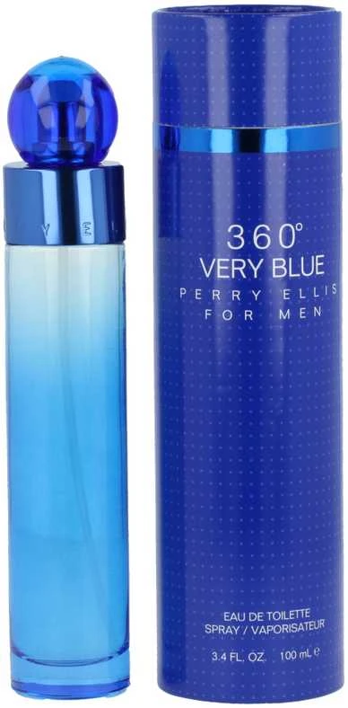 Perry Ellis 360° Very Mėlyna For Men EDT tualetinis vanduo vyrams, 100 ml