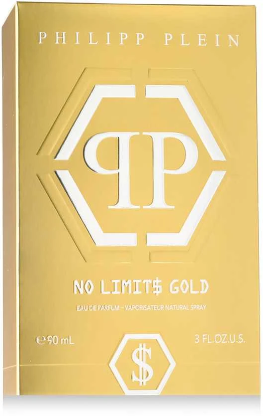 Philipp Plein No Limit$ Gold EDP parfumuotas vanduo vyrams, 90 ml