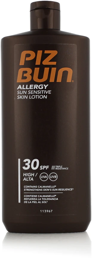 Losjonas nuo saulės jautriai odai Piz Buin SPF 30+, 400 ml