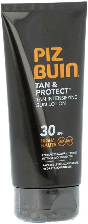 Įdegį spartinantis apsaugos nuo saulės losjonas Piz Buin Tan And Protect SPF 30, 150 ml