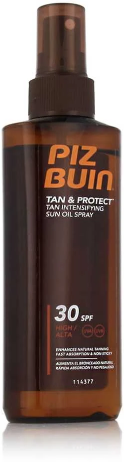 Piz Buin Tan & Protect įdegį spartinantis apsaugos nuo saulės aliejus su SPF 30, 150 ml