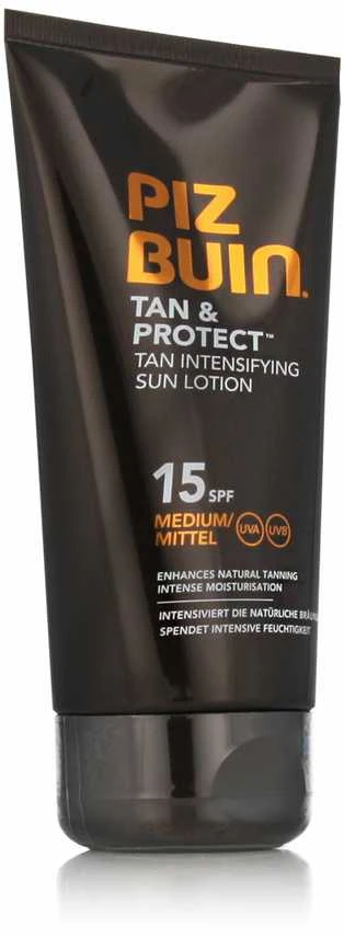 Įdegį spartinantis apsaugos nuo saulės losjonas Piz Buin Tan And Protect, SPF 15, 150 ml